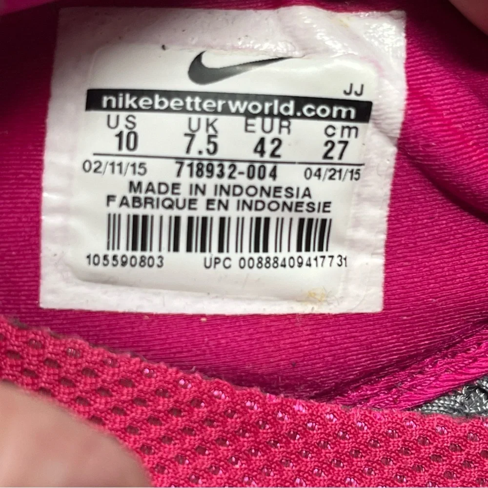 Woman’s Nike Free 5.0‎ TR Fit 5 Gray Pink Athletic Running Shoes Sz 10